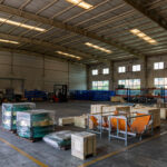 Crusher wear parts packed and ready for shipment