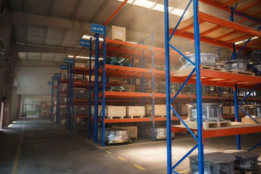Crusher wear parts in storage
